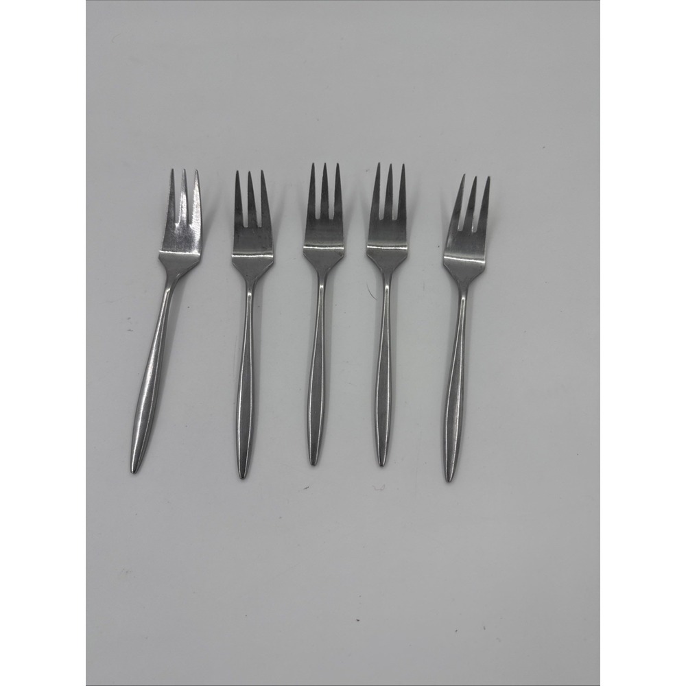 Supreme Japan 3 Tine Cocktail Forks Set Of 5 Mid Century Modern